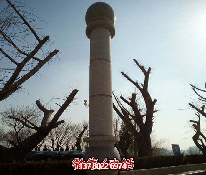 絢麗多彩的大理石雕塑石柱，打造優(yōu)雅秀美的廣場景觀