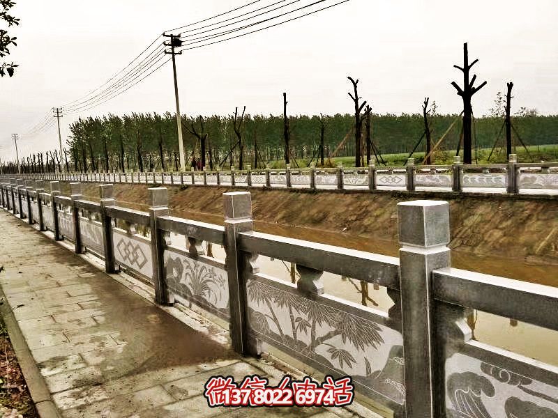 美化城市河道，完美防護欄桿，大理石裝飾