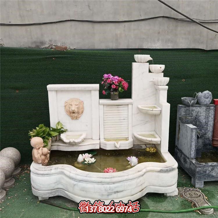 家居擺件，流水環(huán)繞庭院