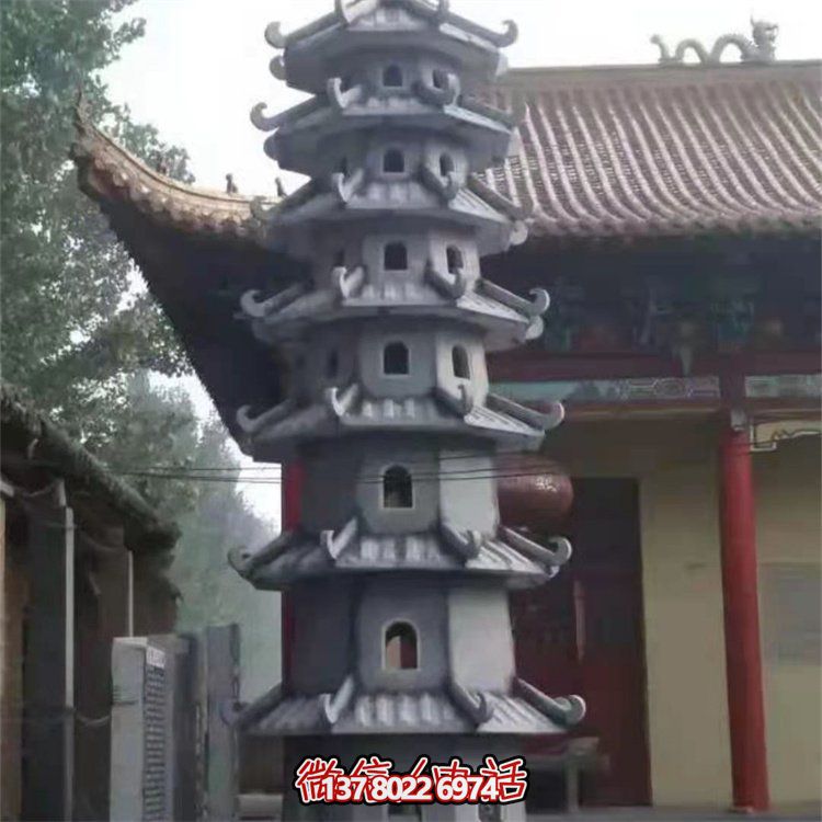 大理石石雕佛塔雕塑，傳承古老文明