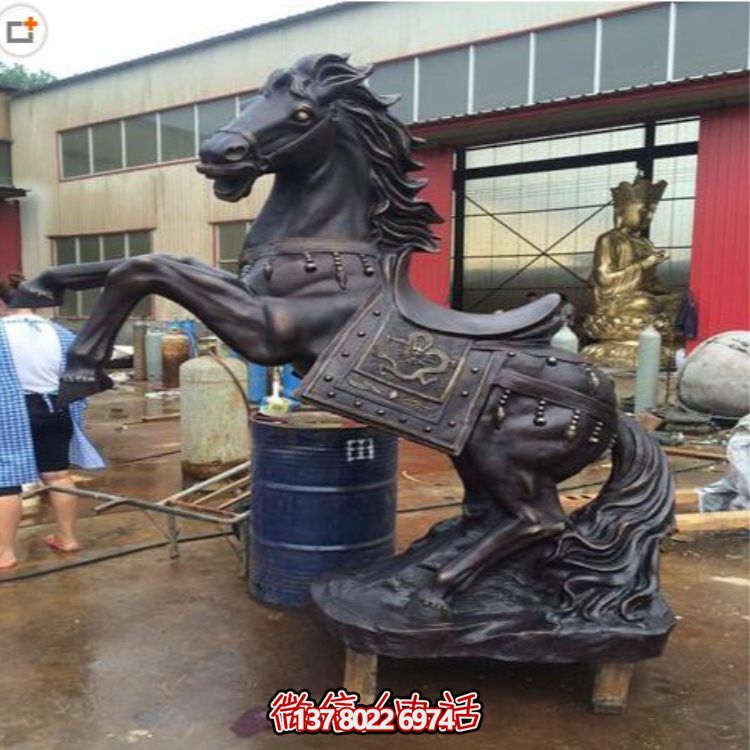 玻璃鋼仿銅戰(zhàn)馬擺件，裝飾你的家