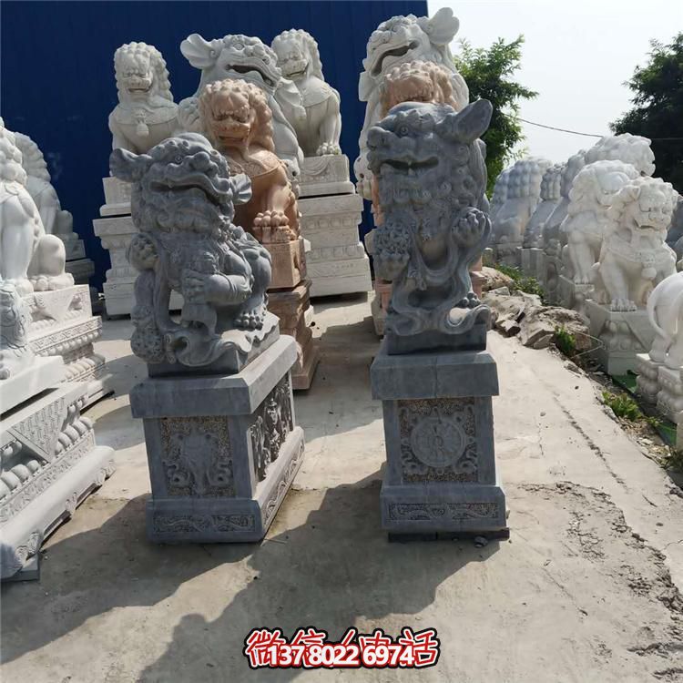 精美獅子大理石石雕，為庭院、公司、門口添彩