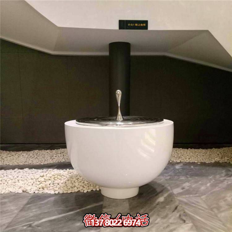不銹鋼水滴圓盤雕塑，玻璃鋼景觀裝飾