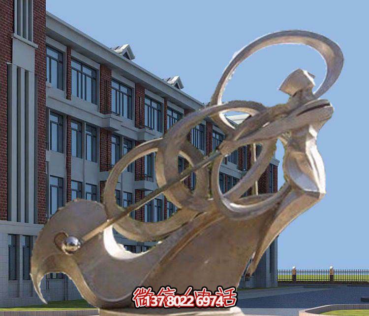 不銹鋼抽象高爾夫球雕塑，點(diǎn)綴景區(qū)園林