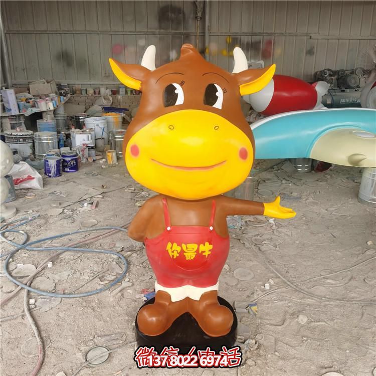 多彩玻璃鋼雕塑，精美卡通公仔，裝點(diǎn)你的店鋪