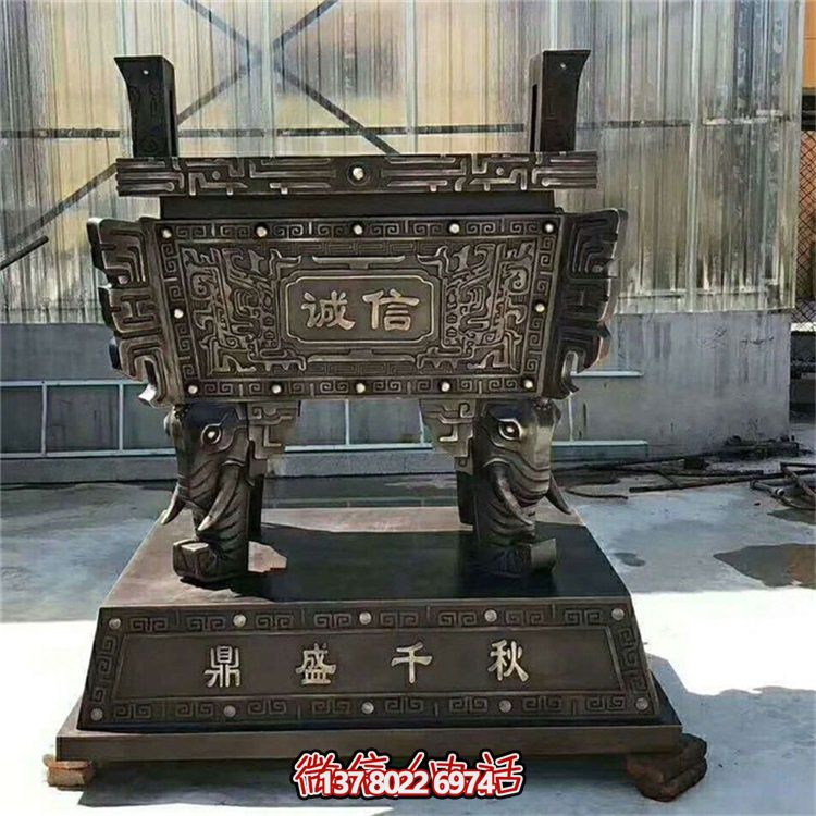方鼎香爐浮雕擺件，品質(zhì)保證，誠(chéng)信可靠