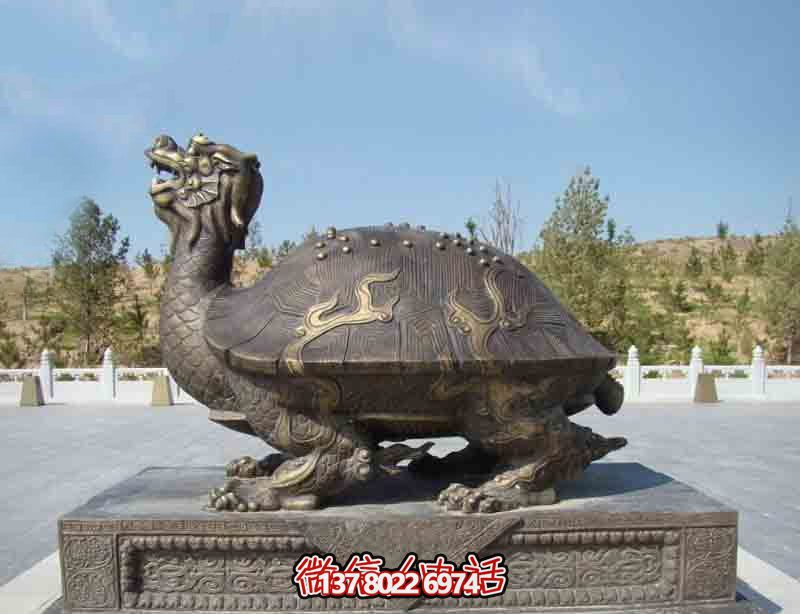 玻璃鋼龍龜?shù)袼?，點(diǎn)綴公園里的創(chuàng)意行走
