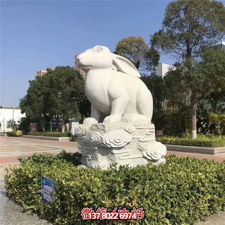 精美十二生肖大理石石雕，高端戶外園林裝飾