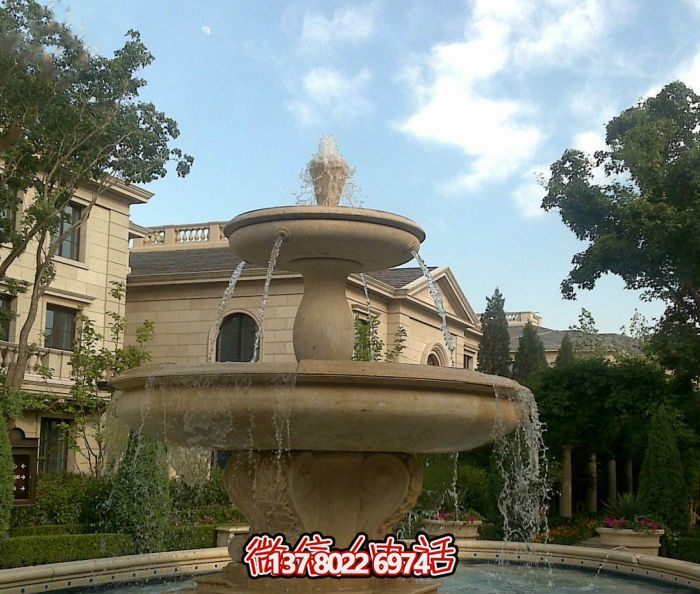 自然的質(zhì)感，夢幻的景觀——別墅大理石景觀雕塑噴泉