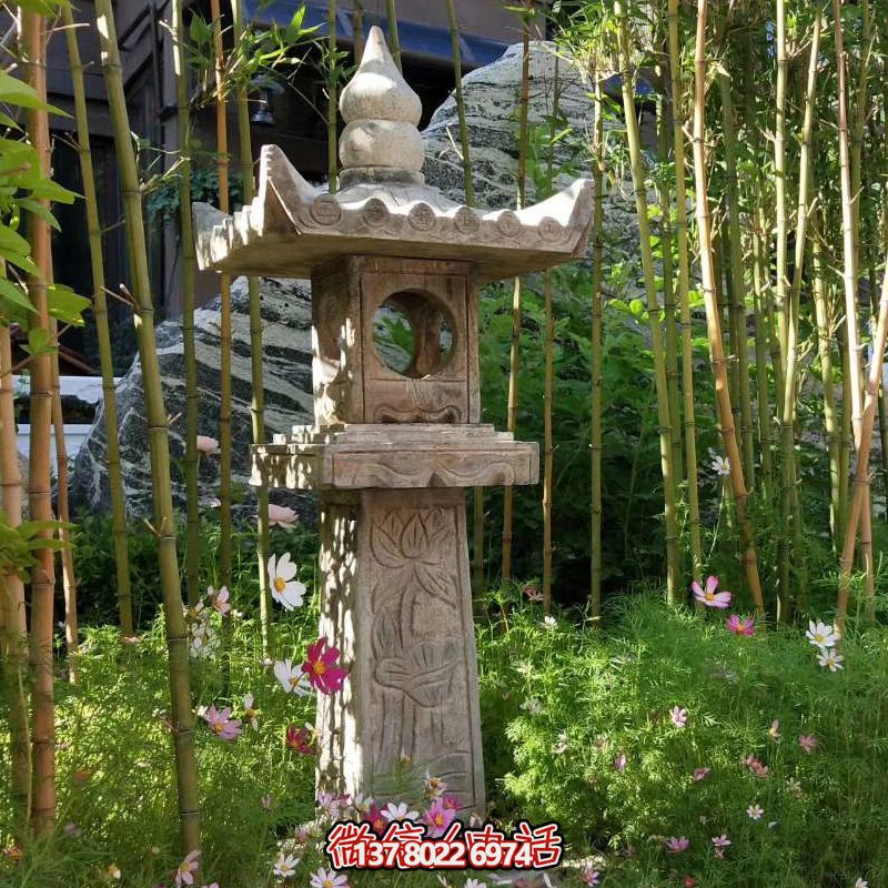 華麗的青石燈籠，點(diǎn)綴你的園林