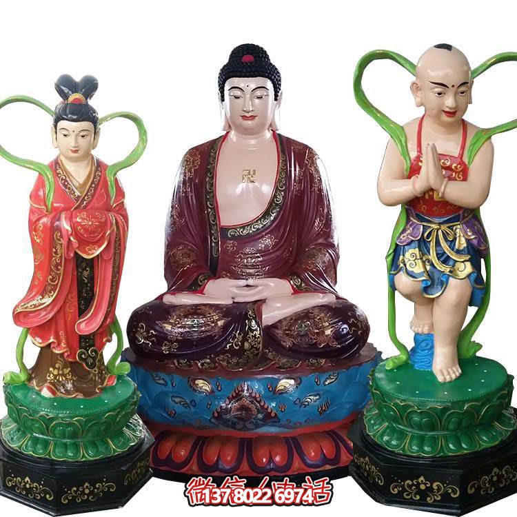 融合玻璃鋼、玻璃、彩繪技術(shù)的戶(hù)外景觀如來(lái)雕塑