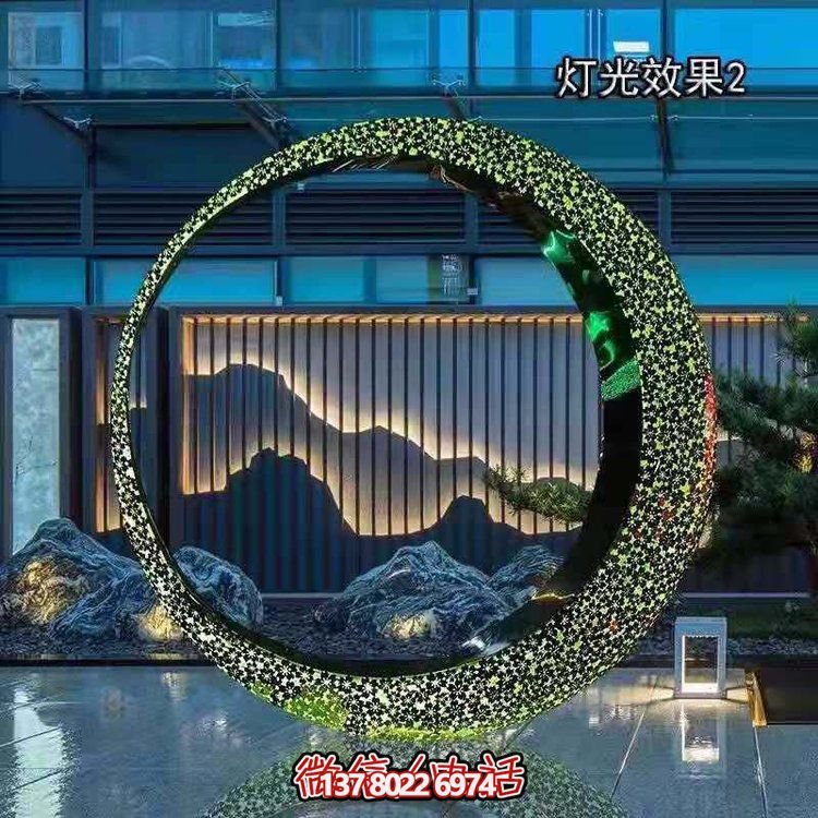 不銹鋼燈光圓環(huán)，營造月亮美景