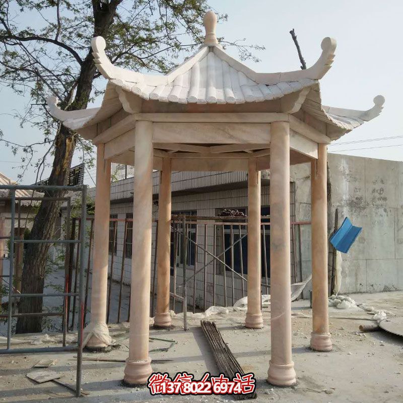 大理石休閑涼亭，美化庭院陽臺