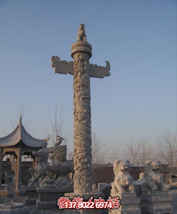 精美漢白玉雕塑，華美石龍表現(xiàn)中華文化之美