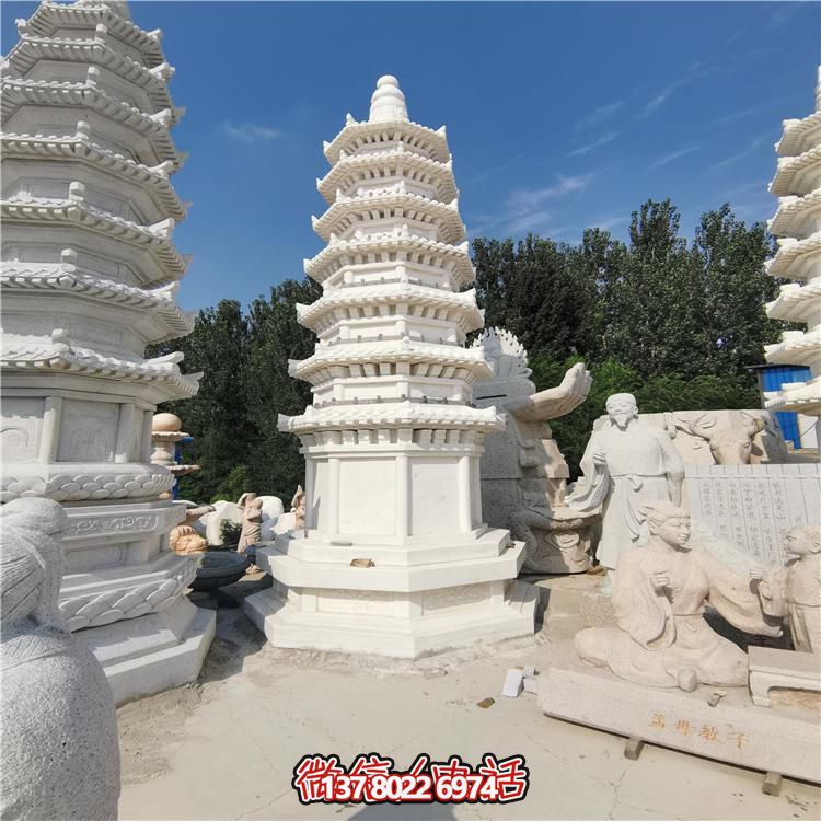 經(jīng)典漢白玉寶塔，打造完美園林景觀