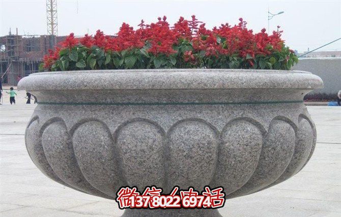 精美大理石花盆雕塑，點(diǎn)綴你的廣場(chǎng)