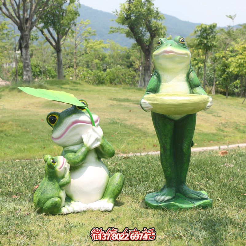 玻璃鋼創(chuàng)意青蛙雕塑，給游樂園帶來新的游樂體驗(yàn)