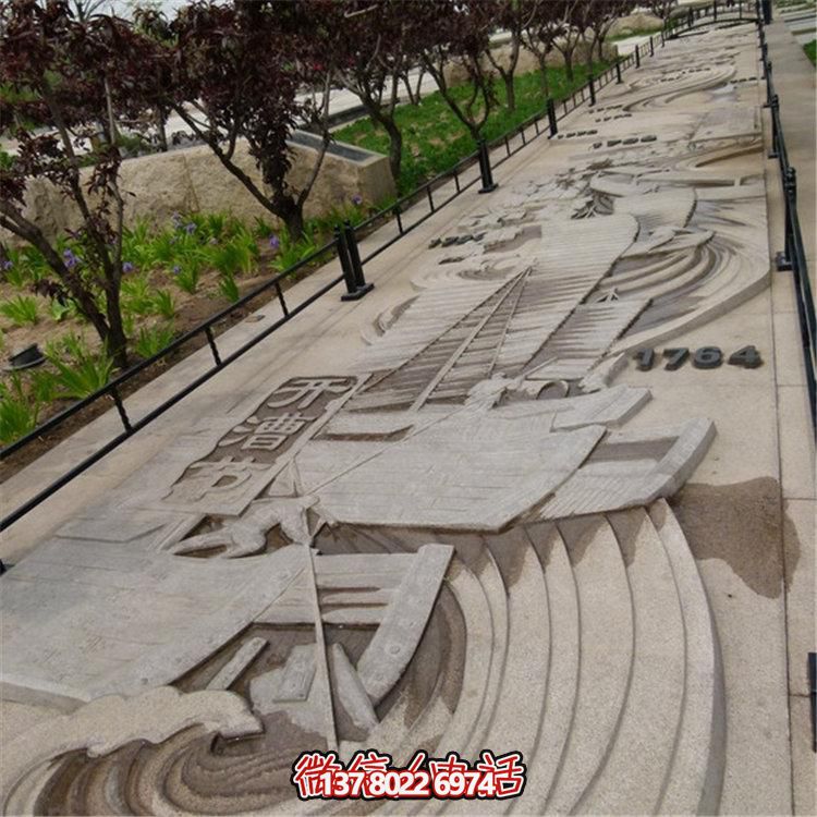 大理石浮雕壁畫(huà)，點(diǎn)綴景區(qū)廣場(chǎng)裝飾