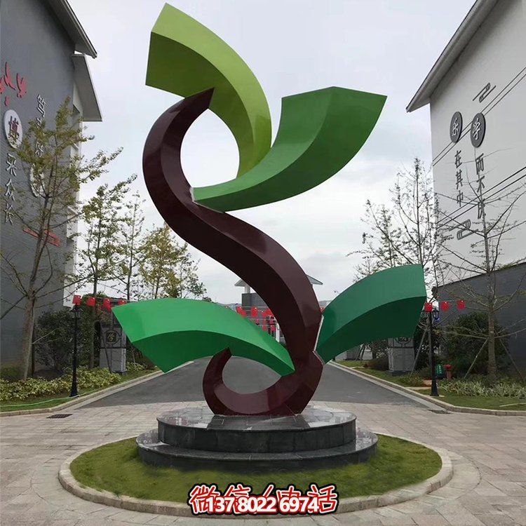 雕塑般的不銹鋼創(chuàng)意景觀，為你的小區(qū)或別墅增添幾何美感