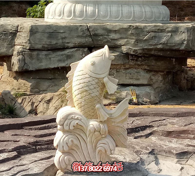 漢白玉石雕塑，點綴公園景觀，增添創(chuàng)意噴水裝置
