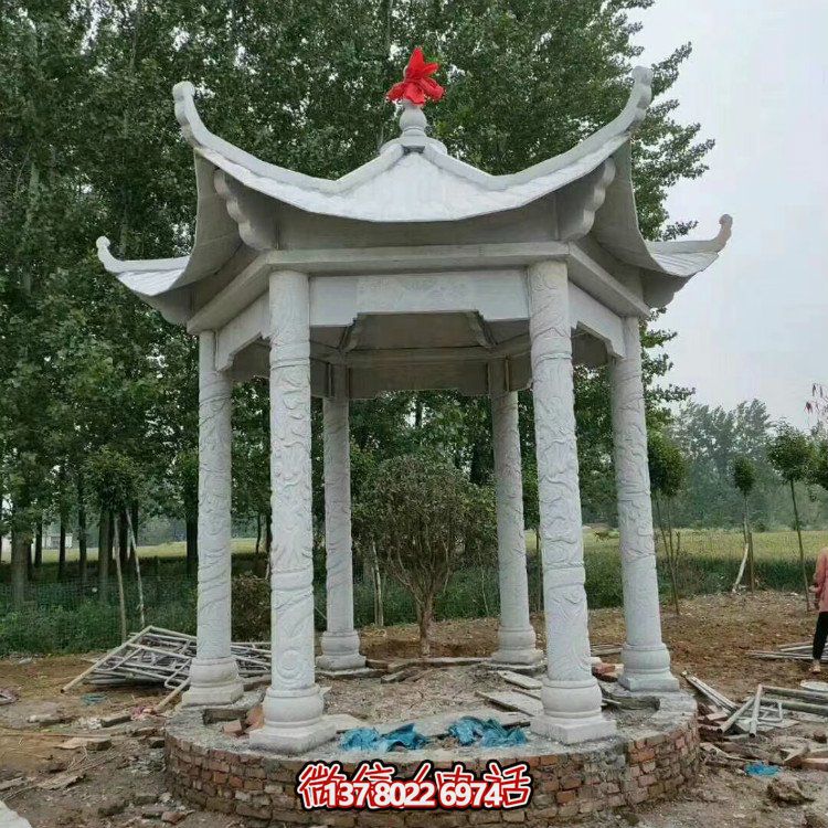 單層石涼亭，讓您擁有完美休閑空間