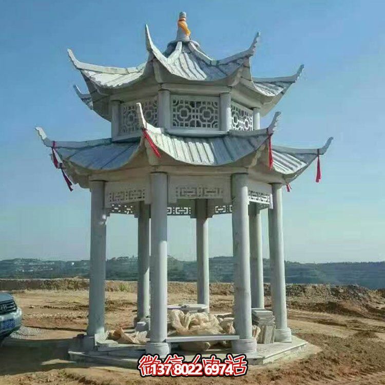 中式雙層涼亭，傳承傳統(tǒng)文化美學