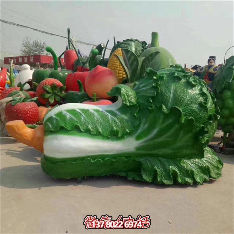 玻璃鋼仿真白菜雕塑，為您的園林戶外添彩