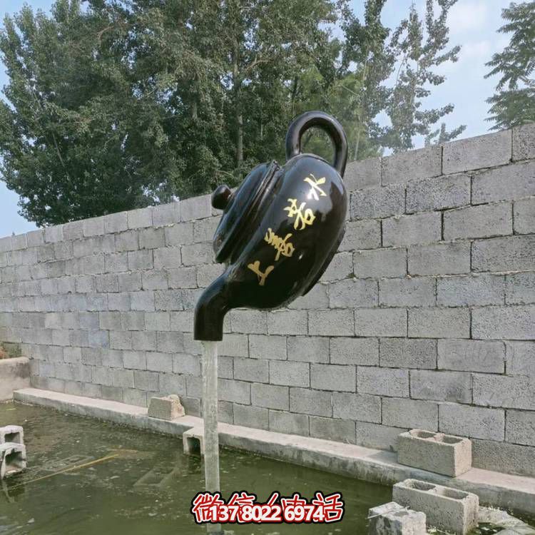 玻璃鋼懸空流水擺件，室外裝飾藝術(shù)精品