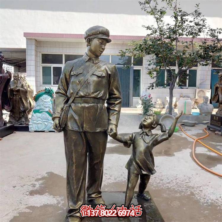 玻璃鋼雕塑，傳承名人精神，校園記憶經(jīng)典