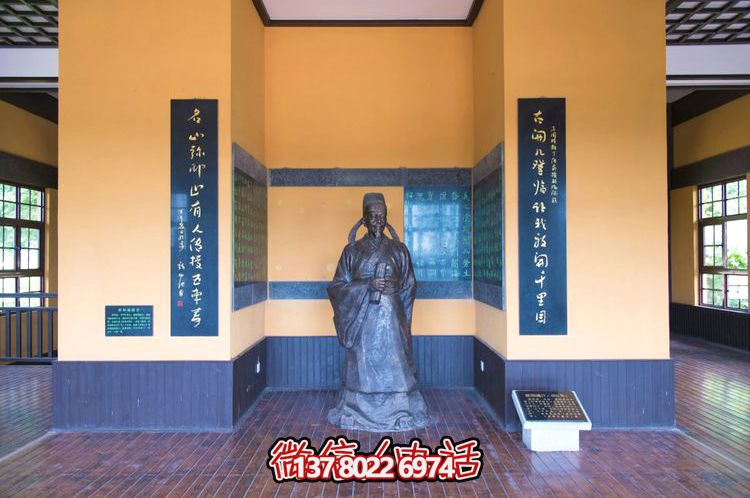 歐陽詢鑄銅雕像，讓歷史文化名人永恒鐫刻