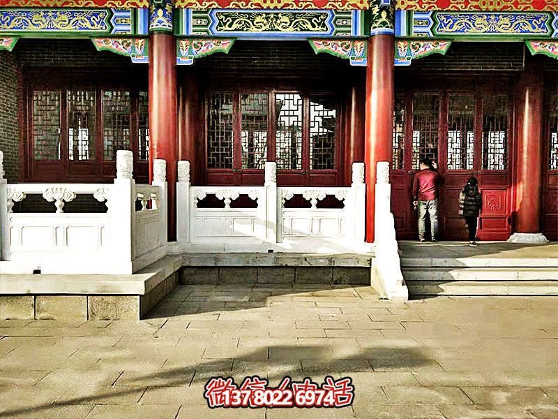 唯美古典，精致古建筑——漢白玉雕刻欄桿扶手
