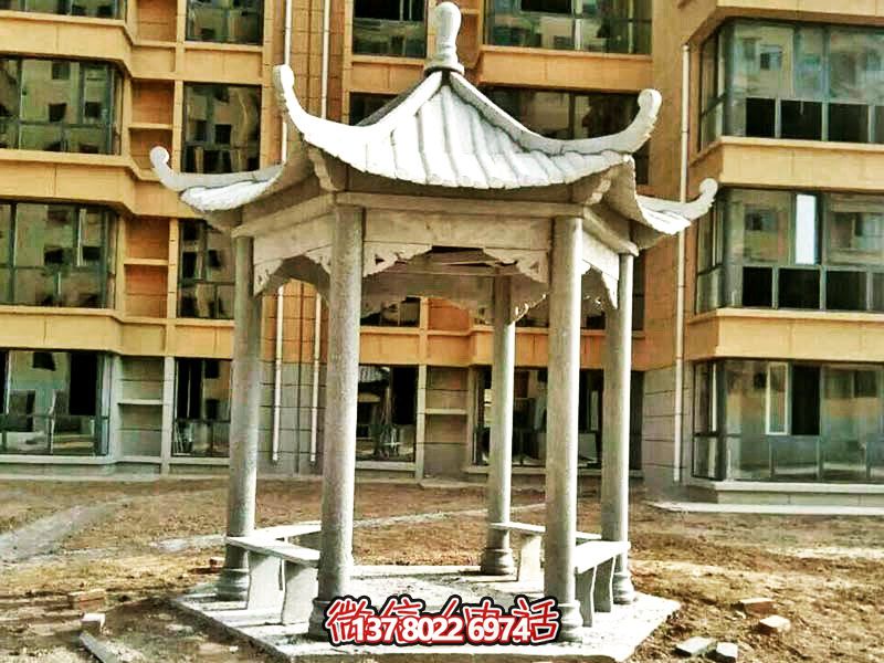 仿古建筑涼亭，為小區(qū)、公園、草坪提供休息雕塑美化