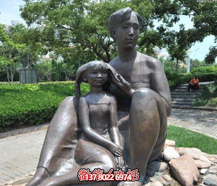 母女情深銅雕塑，傳承傳統(tǒng)文化