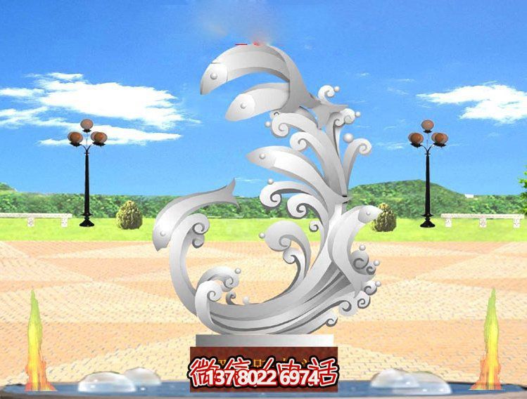 玻璃鋼雕塑魚躍龍門傳承古老傳統(tǒng)，展示創(chuàng)意美感