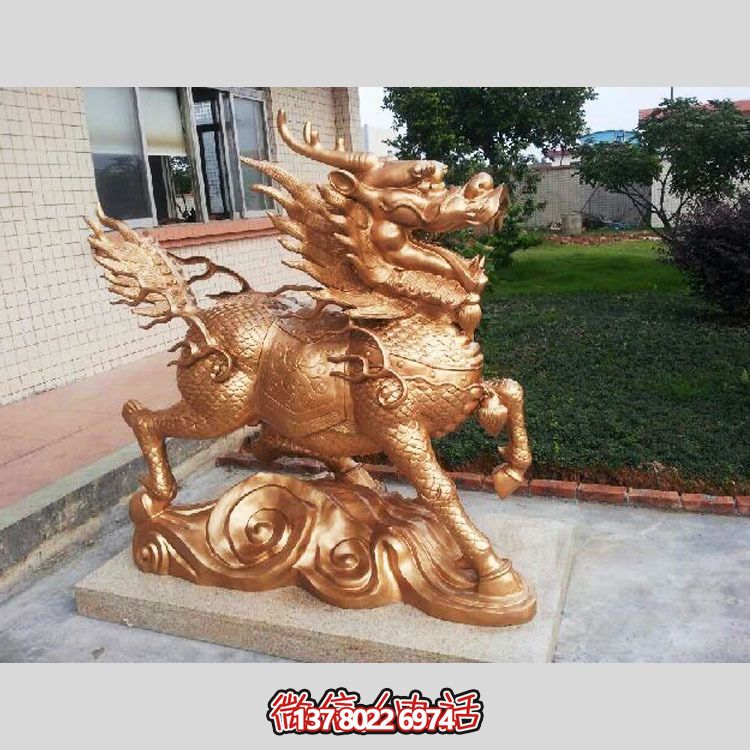 非凡精致的不銹鋼麒麟雕塑，裝點(diǎn)你的別墅庭院