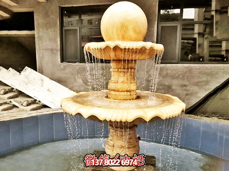 庭院別墅戶(hù)外擺放風(fēng)水球石雕景觀